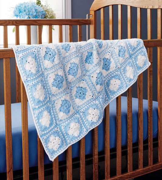 Blue & White Diamonds Blanket